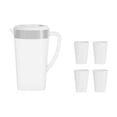 thumbnail image 2 of Apmemiss Clearance 2.2L Plastic Water Pitcher with Lid Handle Clear Measuring Jug Large Capacity Cold Water Kettle for Iced Tea Juices Lemonade Home Kitchen, 2 of 6