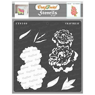 Daisy Stencil, 9.5 x 2.5 inch - Classic Wall Border Flower Stencils for  Painting