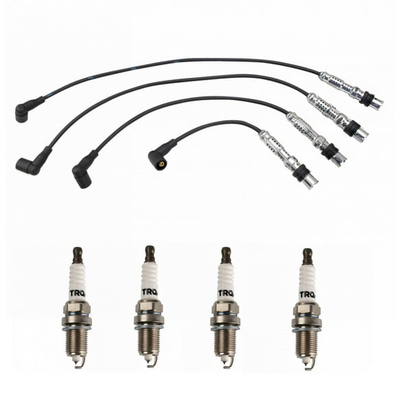 TRQ Ignition Kit Spark Plug & Wire Set For Volkswagen Jetta L4 2.0L TKA01254