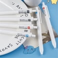 thumbnail image 6 of Retractable Ballpoint Pen Blue Ink 0.5mm Fine Point Smooth Writing Pens for Note, 1.2ml Large Capacity Journaling Pen, 6 of 9