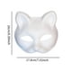 thumbnail image 3 of Kit de máscara de gato DIY, manualidades, accesorios para pintar, máscara de gato blanca en blanco para escenario de carnaval Estilo A, 3 of 9