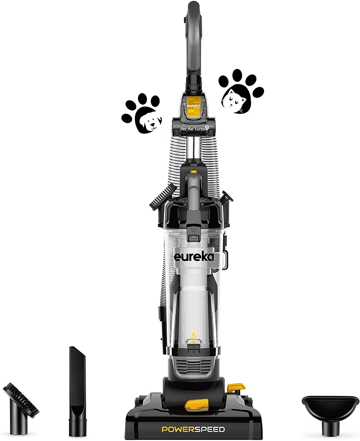 Eureka PowerSpeed Bagless Upright Vacuum Cleaner, Pet Turbo, Black - image 1 of 5
