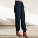 thumbnail image 4 of Pantalones cómodos de mujer Pantalones sueltos de algodón de moda Bolsillos Pantalones deportivos FLhrweasw Nuevo, 4 of 7