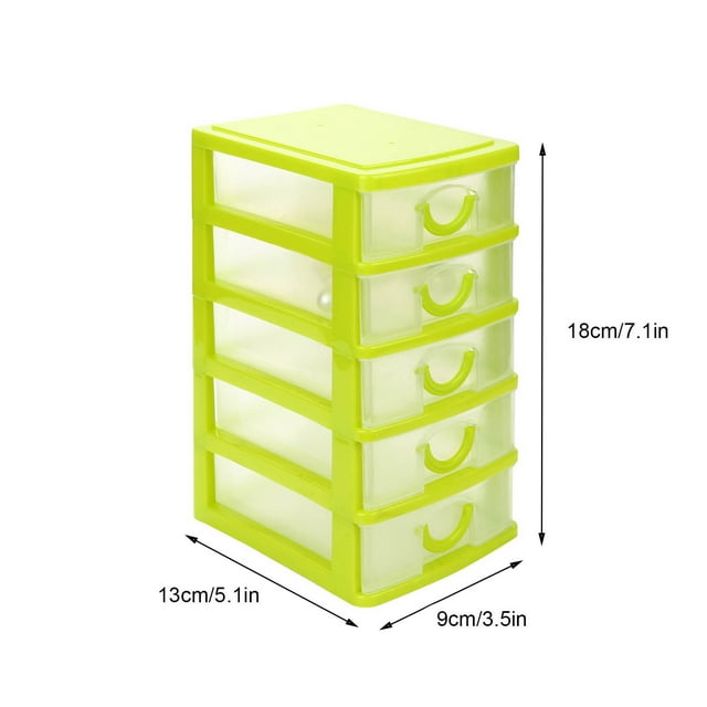 Vadktai Storage Drawer, Plastic Drawers Multifunctional Desktop Storage Box, Storage Containers Small Drawers Organizer for Home, Office, Sundries Holder