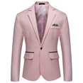 thumbnail image 2 of KaLI_store Blazers For Men,Men's Casual Suit Blazer Jackets Lightweight Sports Coats One Button, 2 of 3