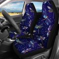 thumbnail image 3 of Pzuqiu Dragonfly Pattern Car Seat Covers 3 Pieces Car Seat Covers Set Breathable Full Set Suitable for Trucks Cars, 3 of 10