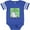 Football Blue and White, variant on Inktastic Cool Belly Westie Boys or Girls Baby Bodysuit