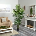 thumbnail image 4 of Nearly Natural 7ft. Kentia Palm Silk Tree, Green, 4 of 5