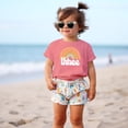 thumbnail image 5 of 3rd Birthday Rainbow Shirt for Little Girls Retro Third Bday Outfit Mauve Shirt, 5 of 6