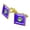 Gold, variant on Okey Croak-ey Dokey Frog Funny Humor Square Cufflink Set - Silver or Gold