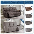 thumbnail image 5 of KINCAM Recliner Sofa Slipcovers for 3-Seat Couch with Pockets, Stretch Reclining Couch Cover for Pets Kids, Taupe, 5 of 9