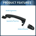 thumbnail image 2 of Unique Bargains Car Exterior Door Handles Front Left for Kia Sportage 2005-2010 ABS Black, 1 Pcs, 2 of 6