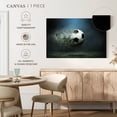 thumbnail image 5 of Elephant Stock Fast Trail Soccer Ball Wall Art - Horizontal Canvas Wall Art - Living Room Wall Decor - Sports Canvas - Black And White Decor - 12" x 8", 5 of 8
