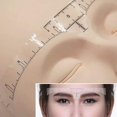 thumbnail image 3 of Paquete de 50 reglas para cejas, regla para cejas desechable, adhesivo para Microblading, pegatina para cejas, guía de plantilla, herramienta de medición, 3 of 5
