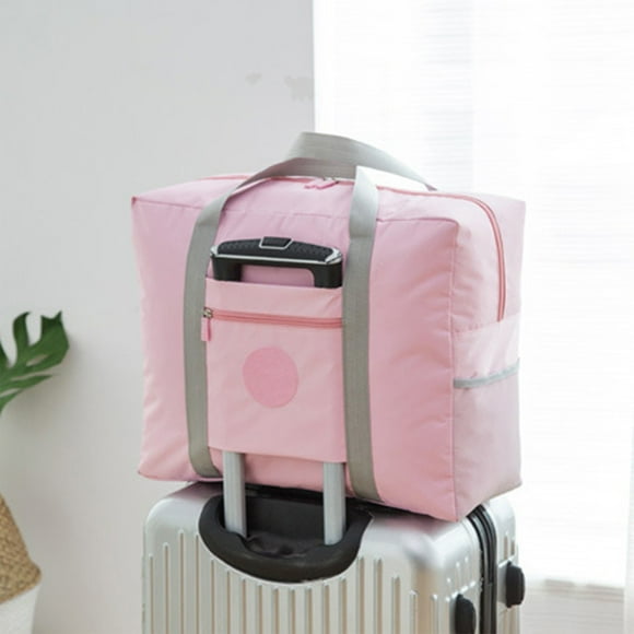 Bolsa de Viaje Plegable, Tote de Cabina Ligero, Organizador de Equipaje Colapsable con Cremallera, 45x17x35cm, para Gimnasio, Deportes, Viajes de Fin de Semana