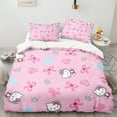 thumbnail image 6 of Cartoon Anime Sanrio Bedding Set Hello Kitty Quilt Duvet Cover Pillowcase Kawaii Girls Kids Bedroom Twin Full Queen King Bed Set, 6 of 9