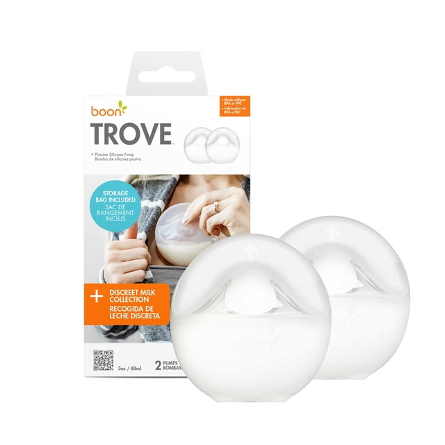 Extractor de leche manual Boon TROVE de silicona con funda de viaje