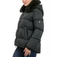thumbnail image 3 of MICHAEL Michael Kors Women's Puffer Jacket with Faux Fur Collar (Black, XL), 3 of 4