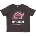 thumbnail image 3 of Inktastic My Gram Loves Me Rainbow Girls Toddler T-Shirt, 3 of 5