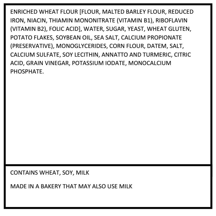 Sara Lee Potato Bread, 20 oz