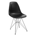 thumbnail image 1 of Modway Paris Chaise d'Appoint Moderne en Acier Métal Finition Noire, 1 of 5