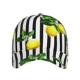 thumbnail image 2 of Daiia Lemons On Striped Baseball Cap Men Women Classic Adjustable For Running Workout And Outdoor Activitie All Season Dad Hat Gift, 2 of 9