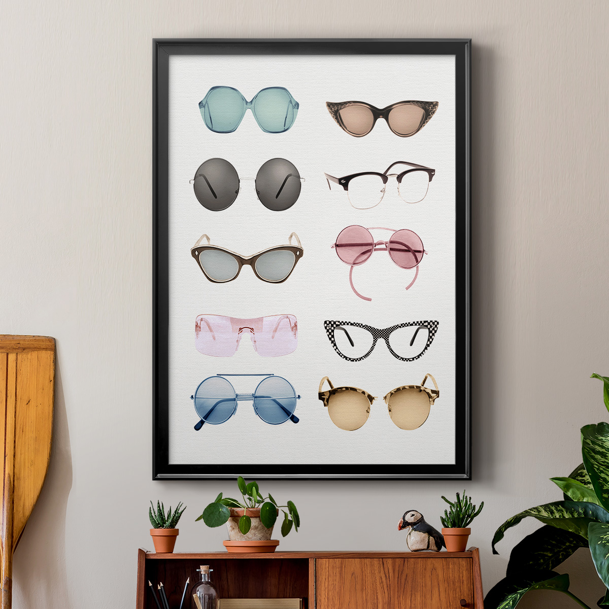 Vintage Glasses II Premium Classic Framed Print - Ready to Hang