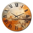 thumbnail image 4 of Designart "Glowing Copper" Abstract Landscape Oversized Wall Clock, 4 of 5