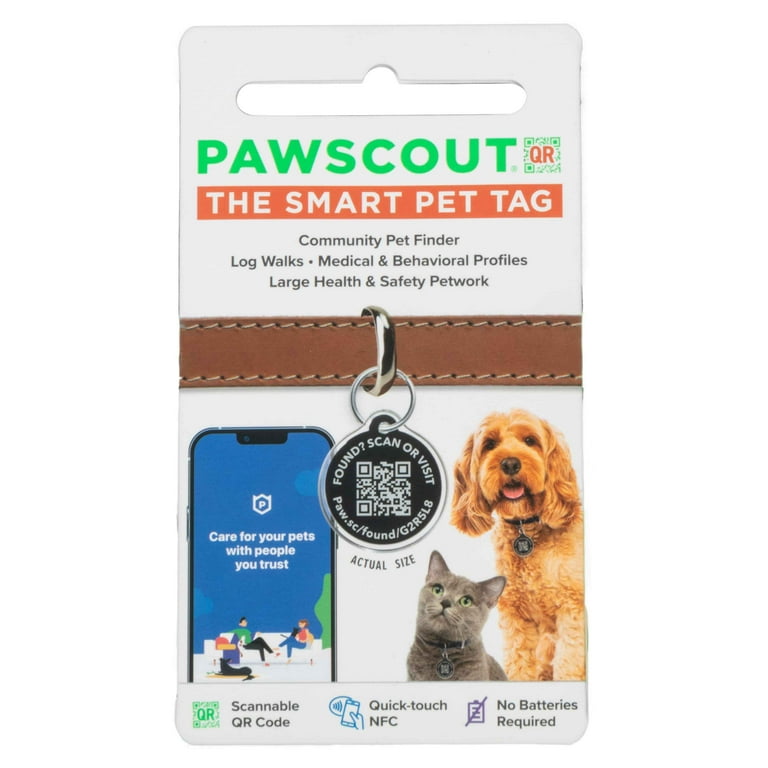  QR Dog Tags for dogs and Cats - Small Dog Tag & Cat Tag - GPS  Pet Id Tag - Scannable QR Pet Tags for Location - Cat Id Tag