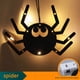 thumbnail image 5 of Lámpara colgante de Halloween Decoración de luces góticas de madera para fiesta de club (arañas), 5 of 5