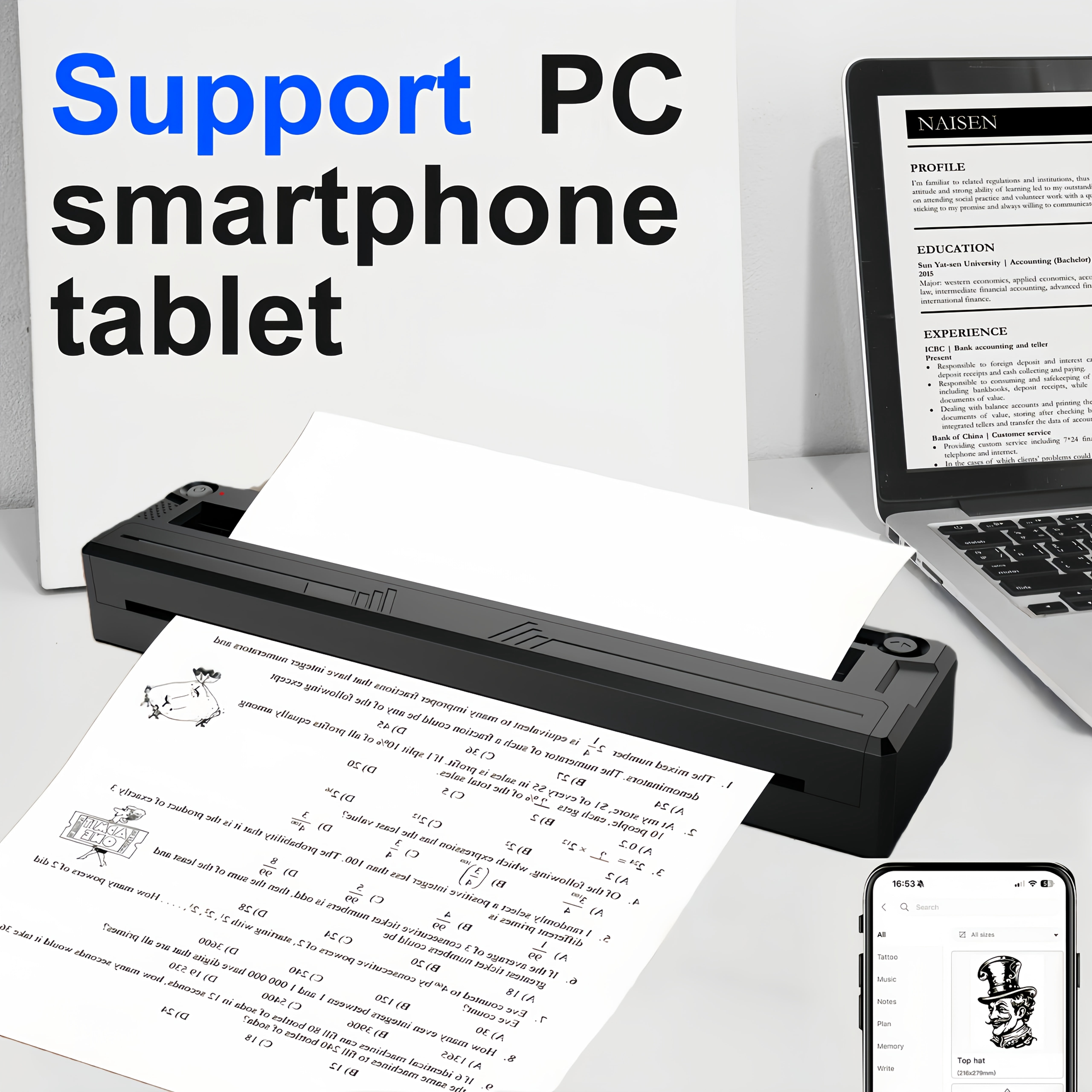 This Versatile Thermal Label Printer Serves Dual Purposes, Allowing You to Print Both Tattoo Transfer Sheets And A4 Documents. It'S User-Friendly And Comes with a Variety of Image Templates