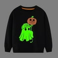 thumbnail image 2 of HWJAD Toddler Baby Halloween Glow in the Dark Tops Boy Skeleton Sweatshirt Crewneck Pullover Sweater Long Sleeve Shirt Fall Clothes 2-7 Years, 2 of 8