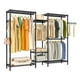 thumbnail image 1 of Perchero Armable Ropa Organizador Closet Hogar Ganchos, Tubo Grueso +3mm 200KG, Rack para Ropa para Vestidor (Negro), 1 of 7
