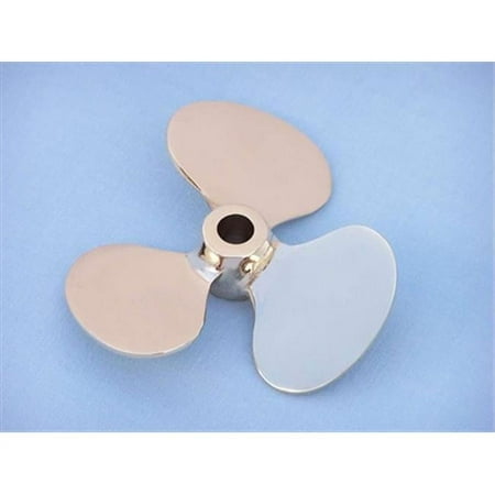 Handcrafted Model Ships Brass Propeller Paperweight 4 in. Nautical Accents Decorative Accent