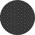 thumbnail image 1 of Ahgly Company Machine Washable Indoor Round Transitional Night Black Area Rugs, 3' Round, 1 of 7