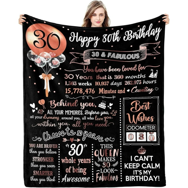 LHSHID 60th Birthday Gifts for Women Men Best 60th Birthday Gift Ideas Happy 60th Birthday Gifts Decorations Women 1963 60th Birthday Blanket Funny 60 Year Old Gifts for Mom Dad Sister 50x60in