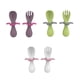 thumbnail image 3 of Juego De Cuchara Y Tenedor Para Bebé, Masticables De Silicona Sin Bpa, Juego De Cuchara Corta Fácil Para Bebé, Utensilios De Entrenamiento De Autoalimentación Para Niños sonducket BA000664-01, 3 of 7