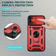 thumbnail image 7 of SOGA Compatible for Apple iPhone 13 Pro Max Case with Camera Screen Protector Cover Rugged ShockProof Drop Protection Phone Case with Magnetic Kickstand Mount Plate [Red], 7 of 7