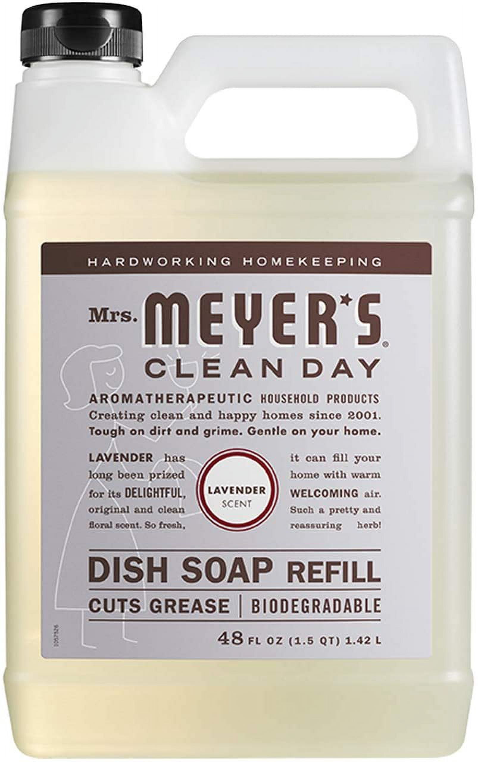 Liquid Dish Soap Refill, 1 Pack Lanvender, 1 Pack Peony, 48 OZ each