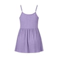 thumbnail image 4 of Craaazy Womens Solid Color Spaghetti Strap Tank Tops Casual Summer Scoop Neck Blouse with Eyelet Detail Ruffled Hem Trendy Tees for Daily Wear, Summer Beach, 4 of 5