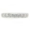 thumbnail image 4 of AFFY 1.20CT Round Lab Created Moissanite Diamond Half Eternity Wedding Band Ring in 14K Solid White Gold-7.5, 4 of 8