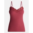 thumbnail image 5 of No Boundaries Sequin Lace Trim Cami Top, Women's XXS-XXL, 5 of 5