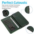 thumbnail image 3 of Funda tipo cartera de PU con tapa para iPhone X/XS, estilo empresarial, con cordón, ranuras para tarjetas, función atril, compatible con carga magnética, a prueba de caídas, protección total., 3 of 5