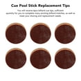 thumbnail image 3 of Embouts de Queue de Billard, 6 Pcs Embouts de Queue de Billard 14mm Kit de Remplacement pour Queue de Billard Snooker, 3 of 7