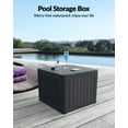 thumbnail image 6 of Litake Outdoor Storage Deck Box 30 Gallons for Toy Towel Shoe Storage by Pool Patio & Garden (Grey), 6 of 6
