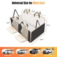 thumbnail image 4 of Funda para asiento trasero de automóvil para perro Lekespring con base rígida beige, 4 of 8