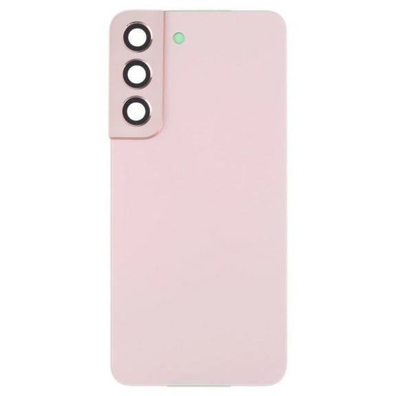 Replacement Back Housing Glass Cover With Camera Lens For Samsung Galaxy S22 5G (SM-S901W) - Pink/Gold