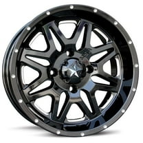 KMC-XD Wheels M26-06737M XDWM26-06737M M26 VIBE 16X7 4X137 MILLED GL-BLACK 00MM