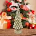 thumbnail image 2 of Tabletop Christmas Tree Figurines Set - 7.8 Inch Resin Xmas Trees with Glitter for Rustic Home Decor, Mantel Displays and Indoor Holiday Christmas Decorations, 2 of 5