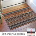 thumbnail image 3 of Bohemian Retro Floral Non-Slip Entryway Door Mat,Boho Indoor Decor Durable Low Plush Door Mat,Washable Welcome Rug for Patio Hallway Home Decor 16x24 Inches, 3 of 7